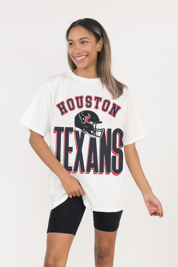 Gameday Couture HOUSTON TEXANS FIERCE FOCUS WASHED RELAXED FIT TEE