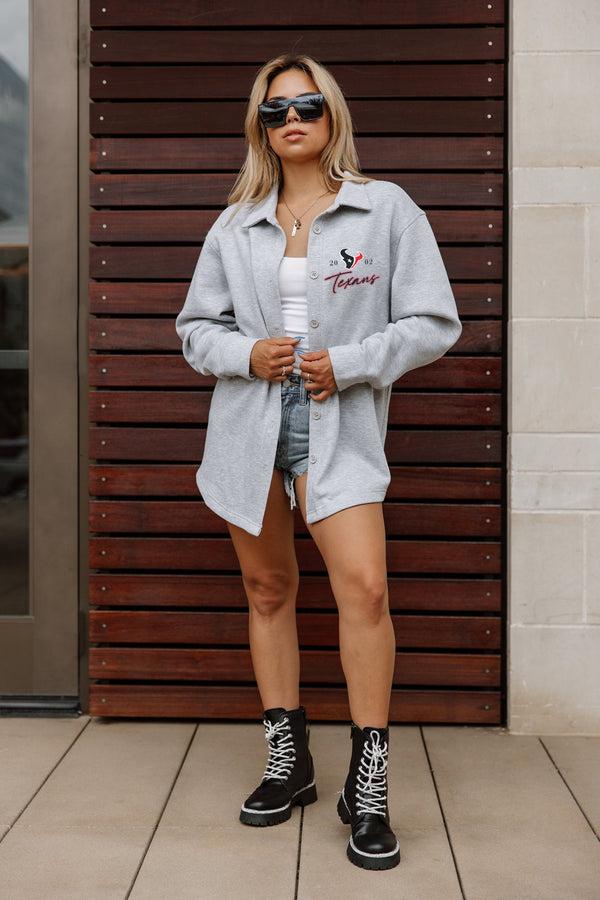 Gameday Couture HOUSTON TEXANS Foundation Fleece Overshirt