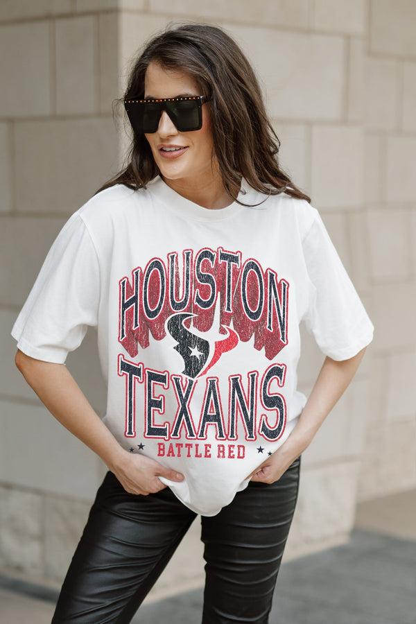Gameday Couture HOUSTON TEXANS Shakedown Oversized Crewneck Tee