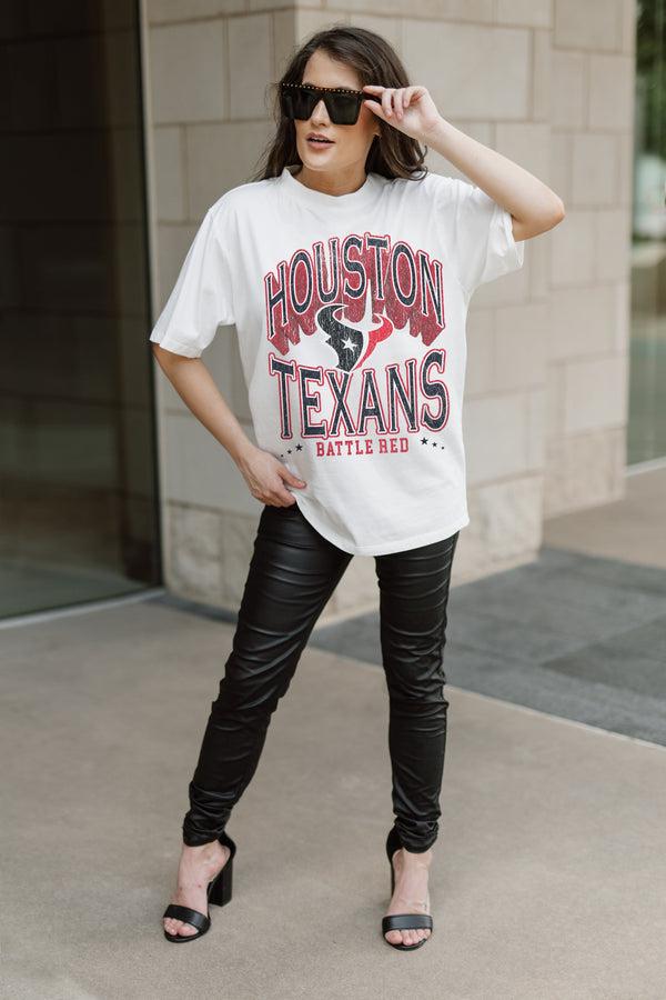 Gameday Couture HOUSTON TEXANS Shakedown Oversized Crewneck Tee