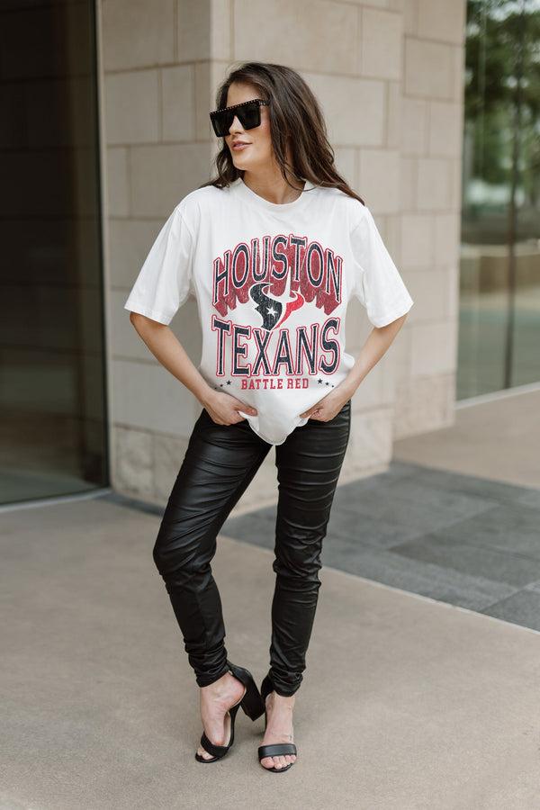 gameday couture HOUSTON TEXANS Shakedown Oversized Crewneck Tee