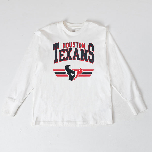 gameday couture HOUSTON TEXANS SWIFT STRIKE ESSENTIAL RELAXED FIT LONG SLEEVE TEE