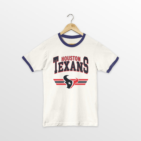 gameday couture HOUSTON TEXANS SWIFT STRIKE VINTAGE RINGER TEE