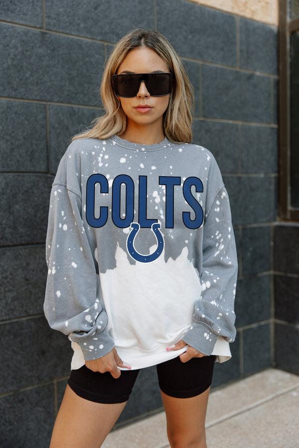 gameday couture INDIANAPOLIS COLTS CASUAL FAN LONG-SLEEVE FRENCH TERRY PULLOVER