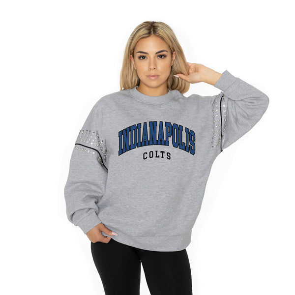 gameday couture INDIANAPOLIS COLTS Competitive Edge Jewel-Trim Pullover