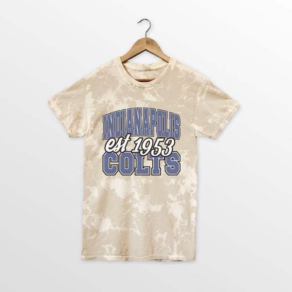 gameday couture INDIANAPOLIS COLTS DEEP ROOTS BLEACH WASH TEE
