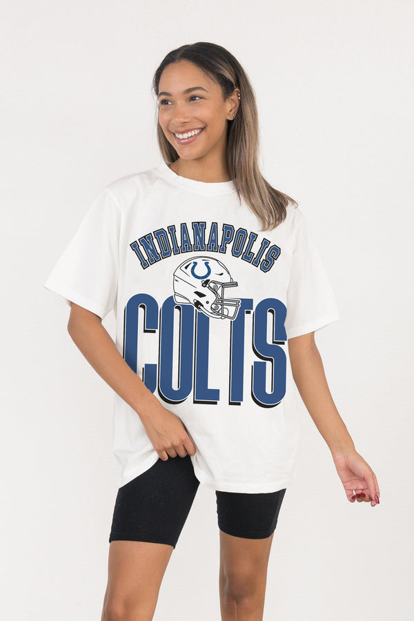 Gameday Couture INDIANAPOLIS COLTS FIERCE FOCUS WASHED RELAXED FIT TEE