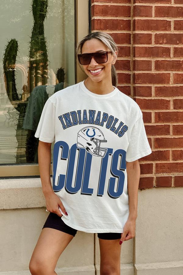 Gameday Couture INDIANAPOLIS COLTS FIERCE FOCUS WASHED RELAXED FIT TEE