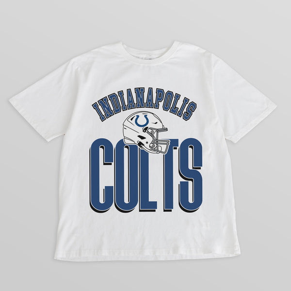 gameday couture INDIANAPOLIS COLTS FIERCE FOCUS WASHED RELAXED FIT TEE