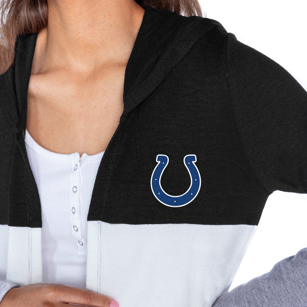 Gameday Couture INDIANAPOLIS COLTS Insignia Lightweight Colorblock Cardigan