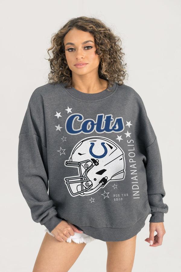 Gameday Couture INDIANAPOLIS COLTS Ready To Rumble Fleece Crewneck Pullover