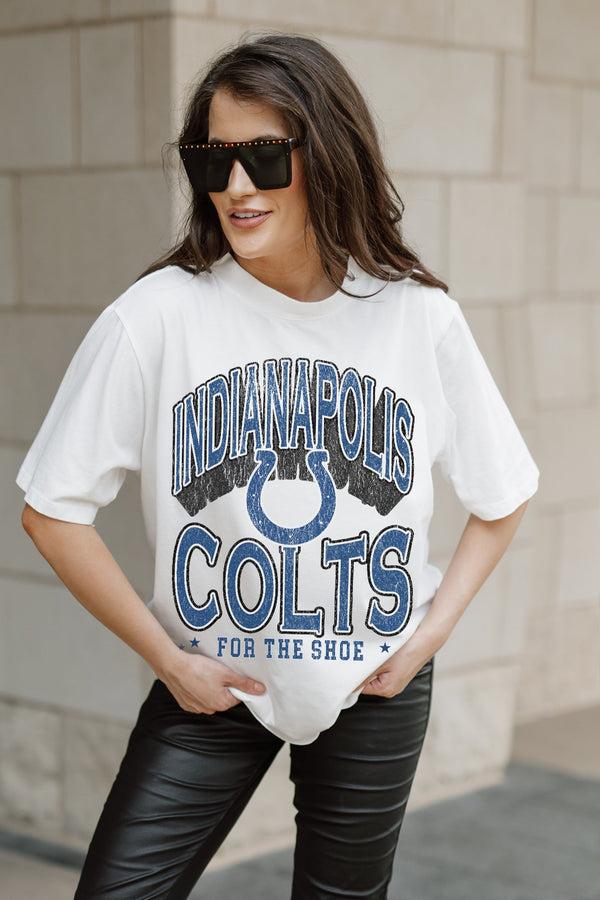 Gameday Couture INDIANAPOLIS COLTS Shakedown Oversized Crewneck Tee