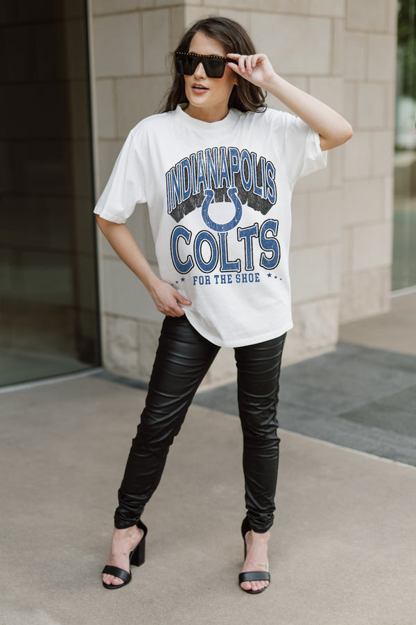Gameday Couture INDIANAPOLIS COLTS Shakedown Oversized Crewneck Tee