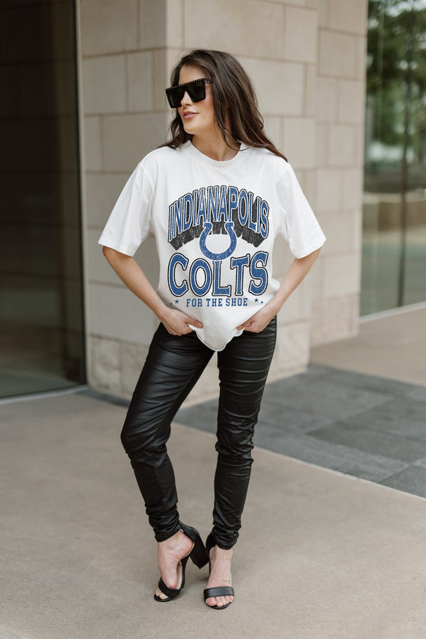 gameday couture INDIANAPOLIS COLTS Shakedown Oversized Crewneck Tee