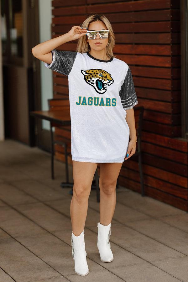 Gameday Couture JACKSONVILLE JAGUARS Bling It Sequined Jersey Dress