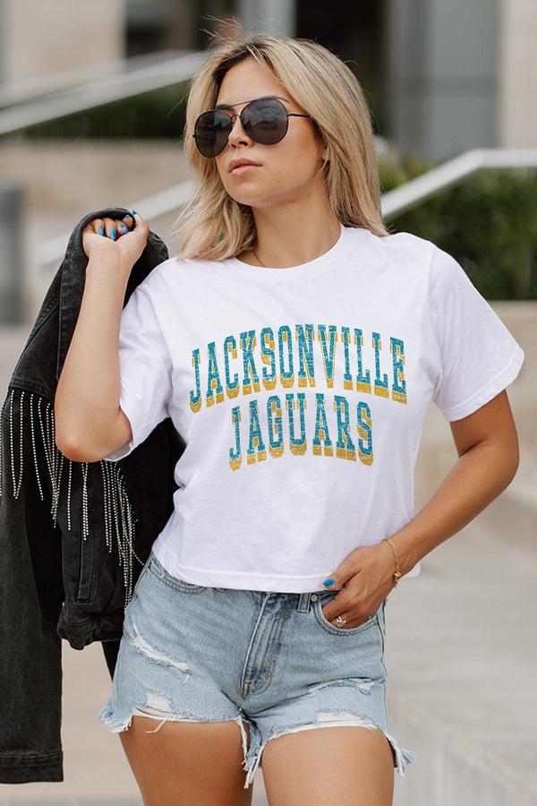 Gameday Couture JACKSONVILLE JAGUARS Claim To Fame Boxy-Fit Crop Tee
