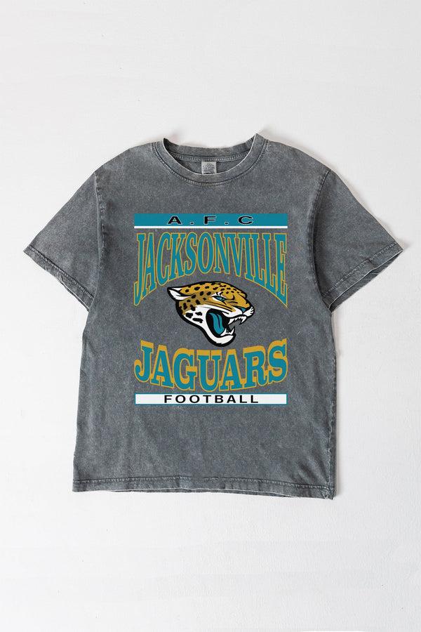 gameday couture JACKSONVILLE JAGUARS CLASSIC GRIND WASHED RELAXED FIT TEE