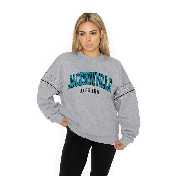 Gameday Couture JACKSONVILLE JAGUARS Competitive Edge Jewel-Trim Pullover