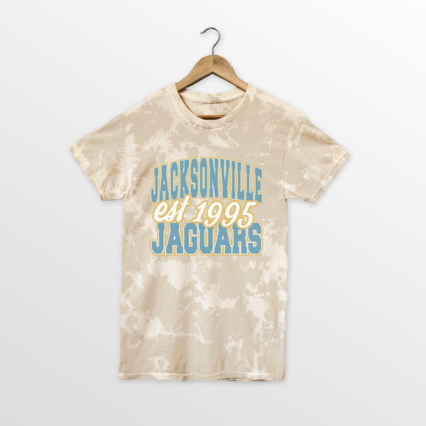 gameday couture JACKSONVILLE JAGUARS DEEP ROOTS BLEACH WASH TEE