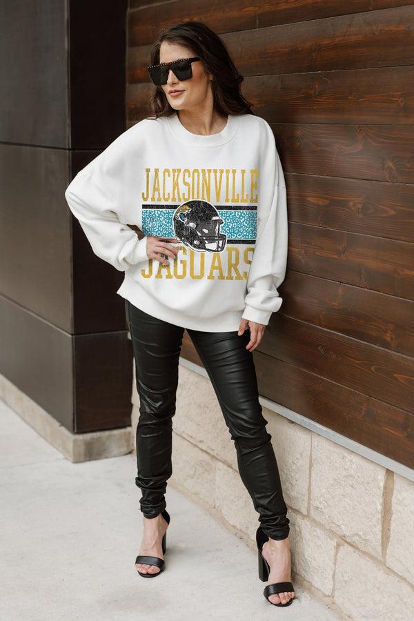 Gameday Couture JACKSONVILLE JAGUARS Fair Catch Crewneck Pullover
