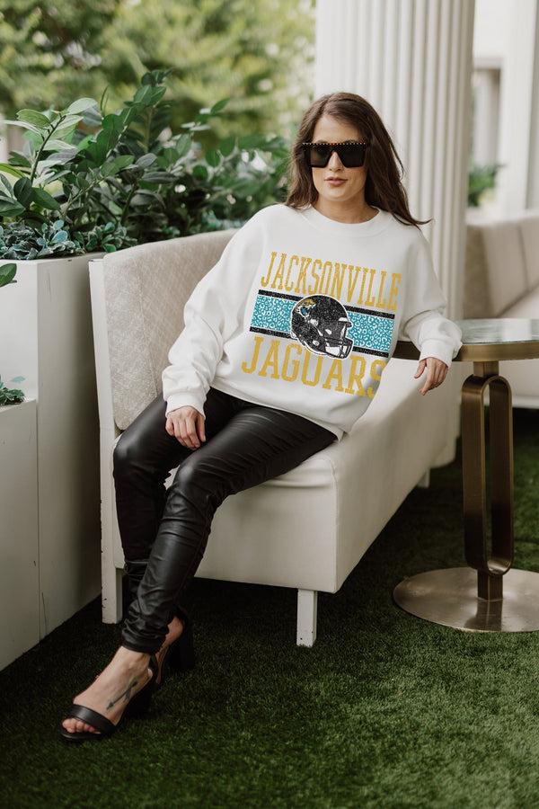 Gameday Couture JACKSONVILLE JAGUARS Fair Catch Crewneck Pullover