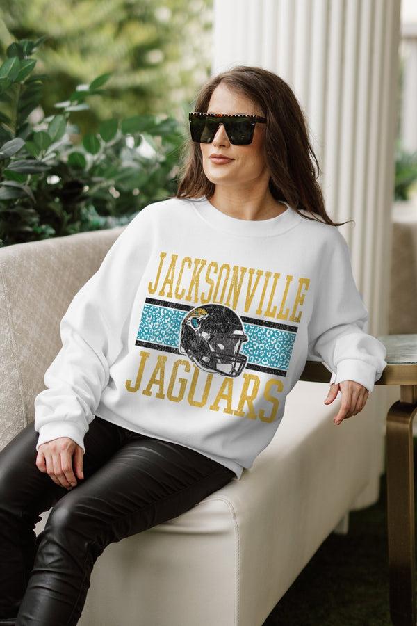 Gameday Couture JACKSONVILLE JAGUARS Fair Catch Crewneck Pullover