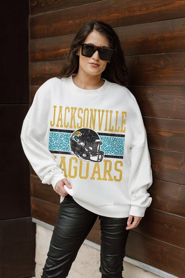 gameday couture JACKSONVILLE JAGUARS Fair Catch Crewneck Pullover