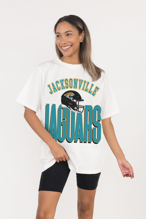 Gameday Couture JACKSONVILLE JAGUARS FIERCE FOCUS WASHED RELAXED FIT TEE