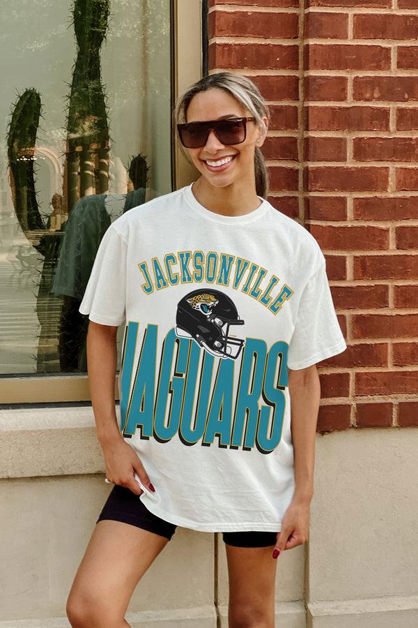 Gameday Couture JACKSONVILLE JAGUARS FIERCE FOCUS WASHED RELAXED FIT TEE