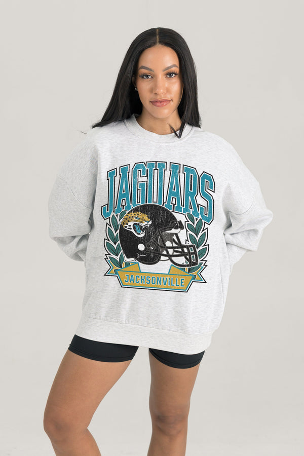 Gameday Couture JACKSONVILLE JAGUARS Heritage Fleece Crewneck Pullover