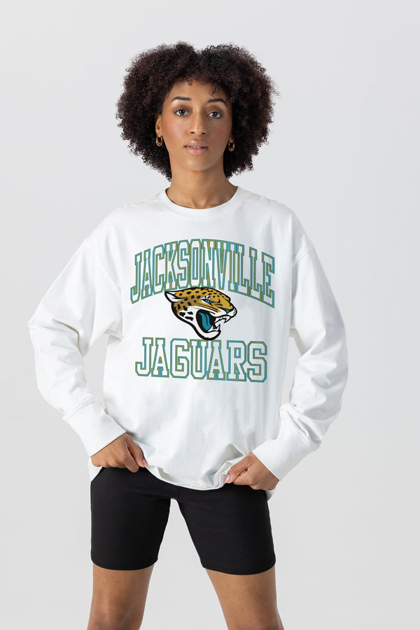 Gameday Couture JACKSONVILLE JAGUARS Mind Games Oversized Long-Sleeve Tee