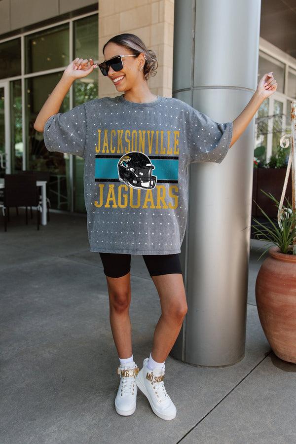 Gameday Couture JACKSONVILLE JAGUARS On The Ball Mini Rhinestone Tee