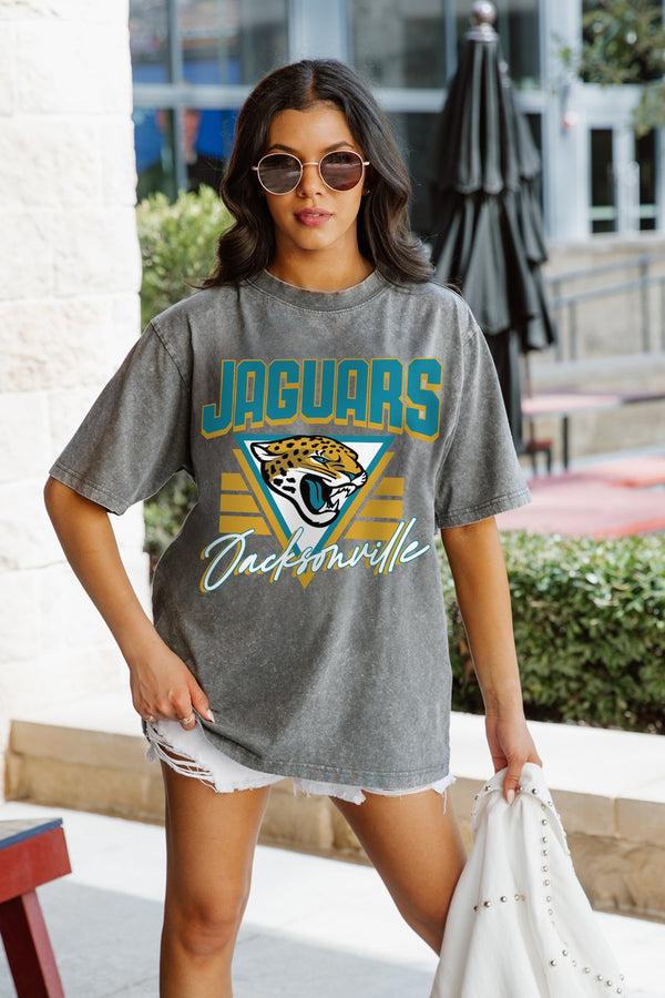 Gameday Couture JACKSONVILLE JAGUARS Play It Forward Oversized Crewneck Tee