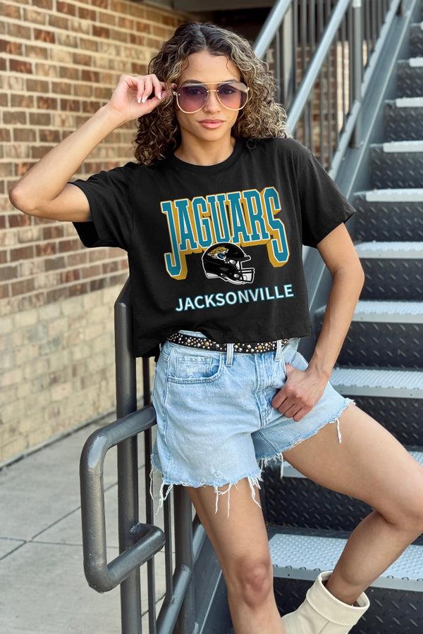 Gameday Couture JACKSONVILLE JAGUARS PURE VICTORY CLASSIC CROP TEE