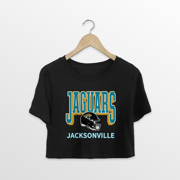 gameday couture JACKSONVILLE JAGUARS PURE VICTORY CLASSIC CROP TEE