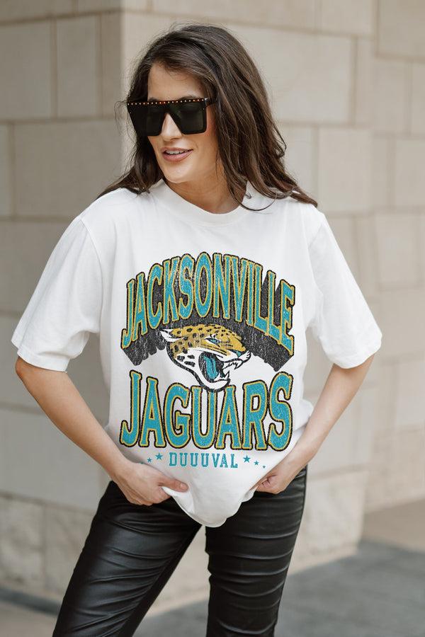 Gameday Couture JACKSONVILLE JAGUARS Shakedown Oversized Crewneck Tee