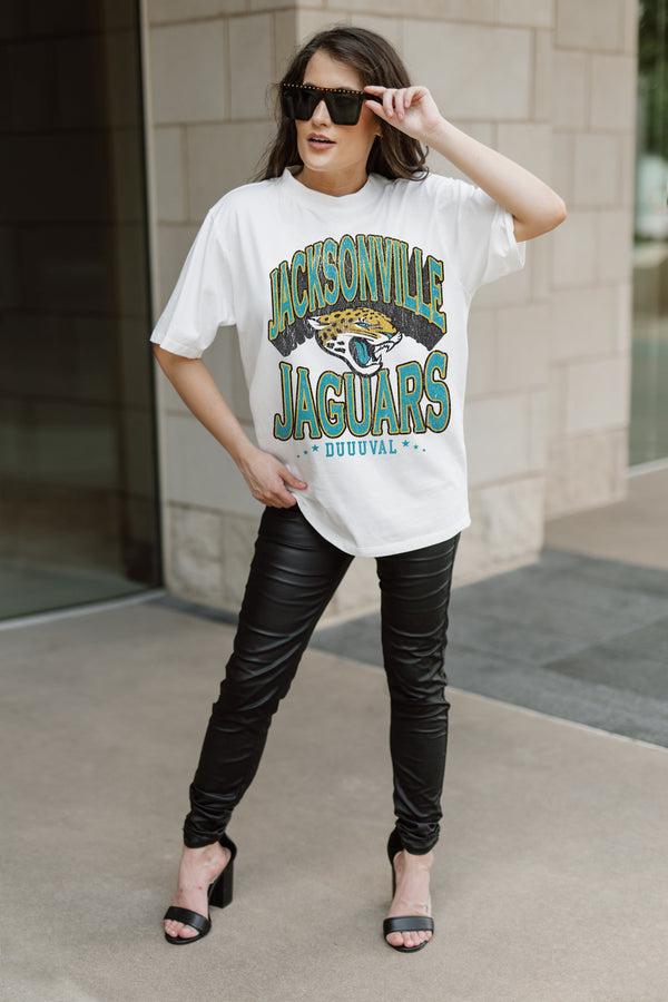 Gameday Couture JACKSONVILLE JAGUARS Shakedown Oversized Crewneck Tee