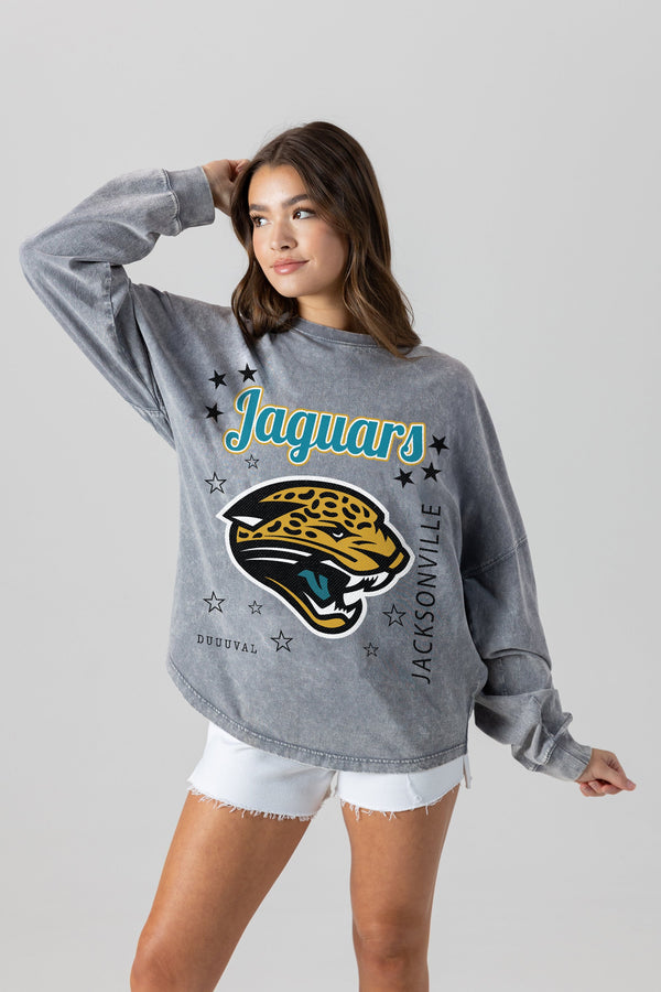 Gameday Couture JACKSONVILLE JAGUARS Starbound Oversized Long-Sleeve Tee