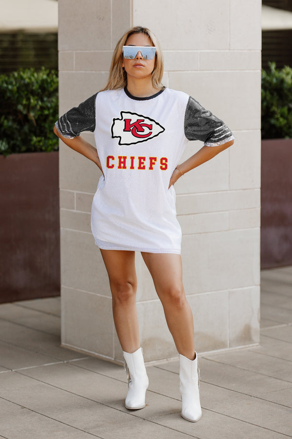 Gameday Couture KANSAS CITY CHIEFS Bling It Sequined Jersey Dress