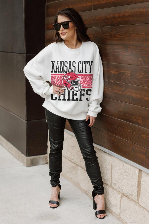 Gameday Couture KANSAS CITY CHIEFS Fair Catch Crewneck Pullover
