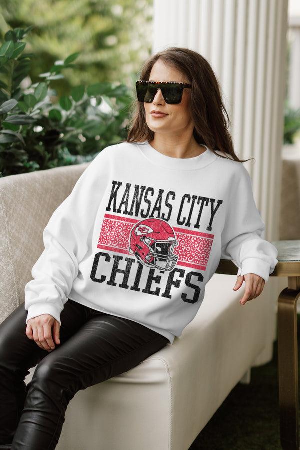Gameday Couture KANSAS CITY CHIEFS Fair Catch Crewneck Pullover