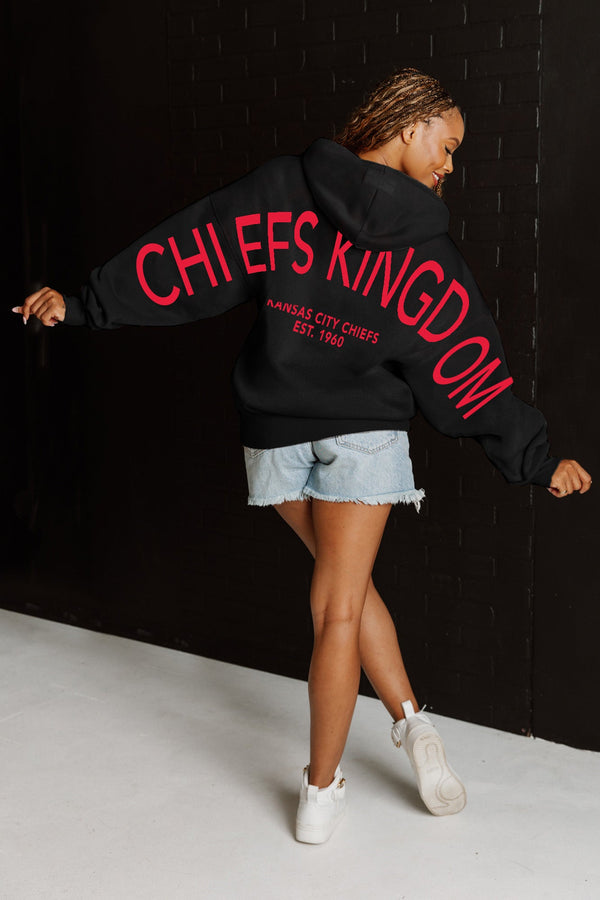 gameday couture KANSAS CITY CHIEFS Never Stop Oversized Premium Hoodie