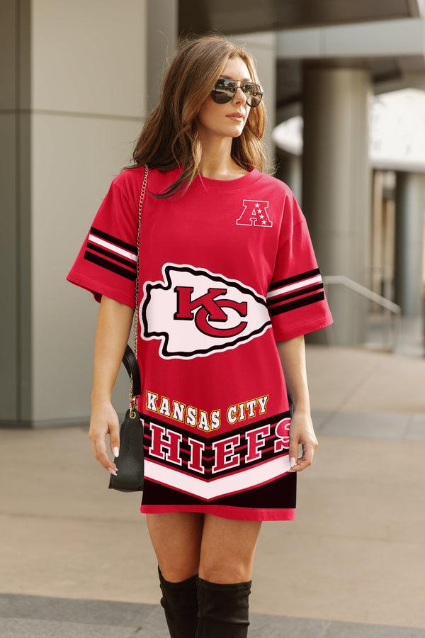 Gameday Couture KANSAS CITY CHIEFS PERFECT SCORE RETRO T-SHIRT DRESS