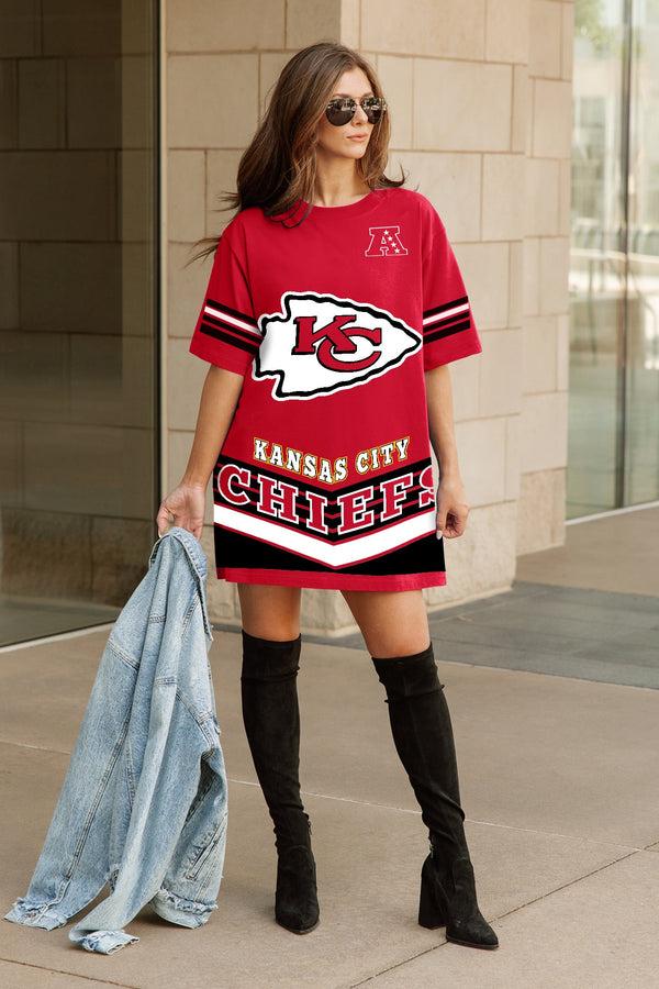 Gameday Couture KANSAS CITY CHIEFS PERFECT SCORE RETRO T-SHIRT DRESS