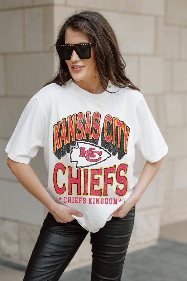 Gameday Couture KANSAS CITY CHIEFS Shakedown Oversized Crewneck Tee