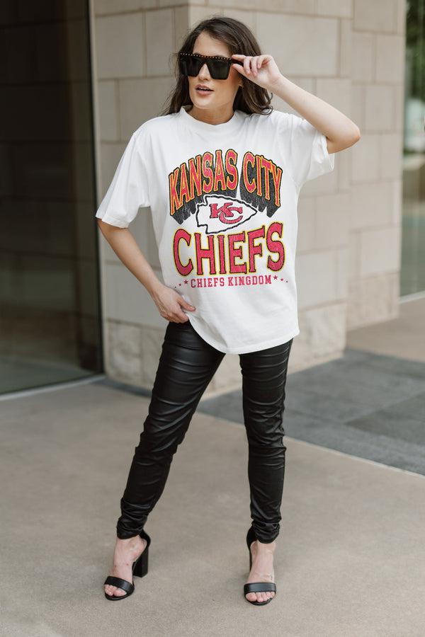 Gameday Couture KANSAS CITY CHIEFS Shakedown Oversized Crewneck Tee