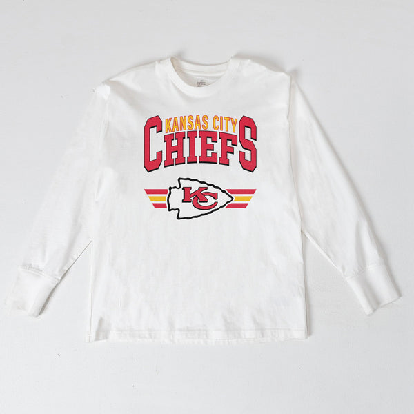 gameday couture KANSAS CITY CHIEFS SWIFT STRIKE ESSENTIAL RELAXED FIT LONG SLEEVE TEE
