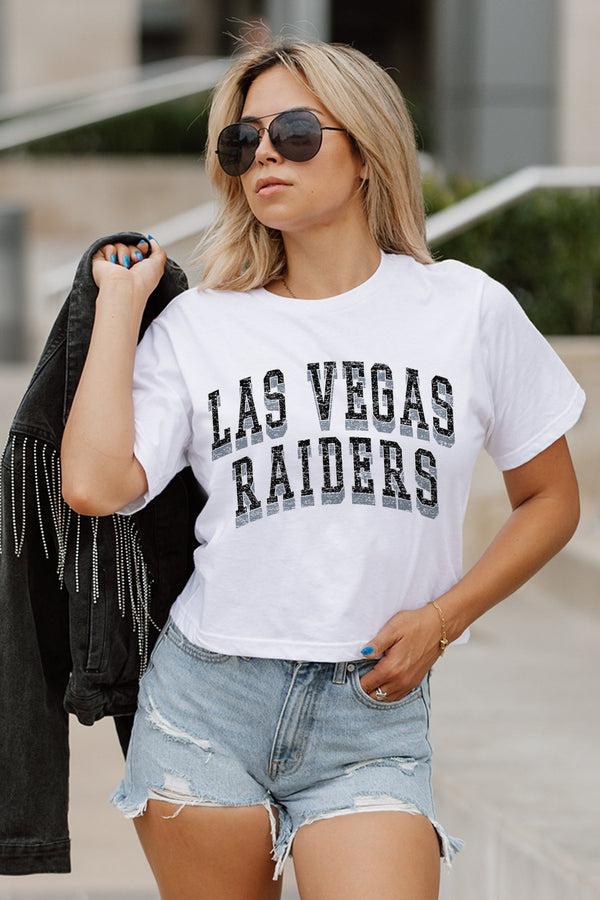 Gameday Couture LAS VEGAS RAIDERS Claim To Fame Boxy-Fit Crop Tee
