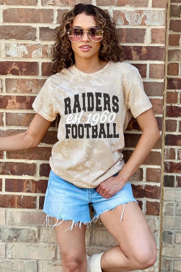 Gameday Couture LAS VEGAS RAIDERS DEEP ROOTS BLEACH WASH TEE