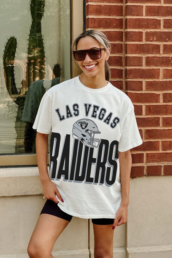 Gameday Couture LAS VEGAS RAIDERS FIERCE FOCUS WASHED RELAXED FIT TEE